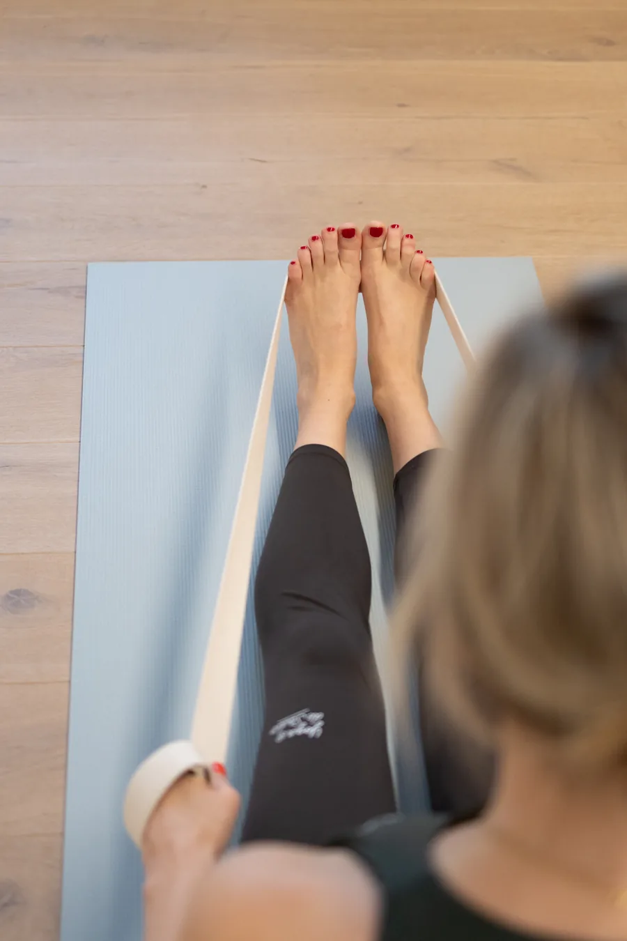 Trikonasana tijdens een vinyasa les
