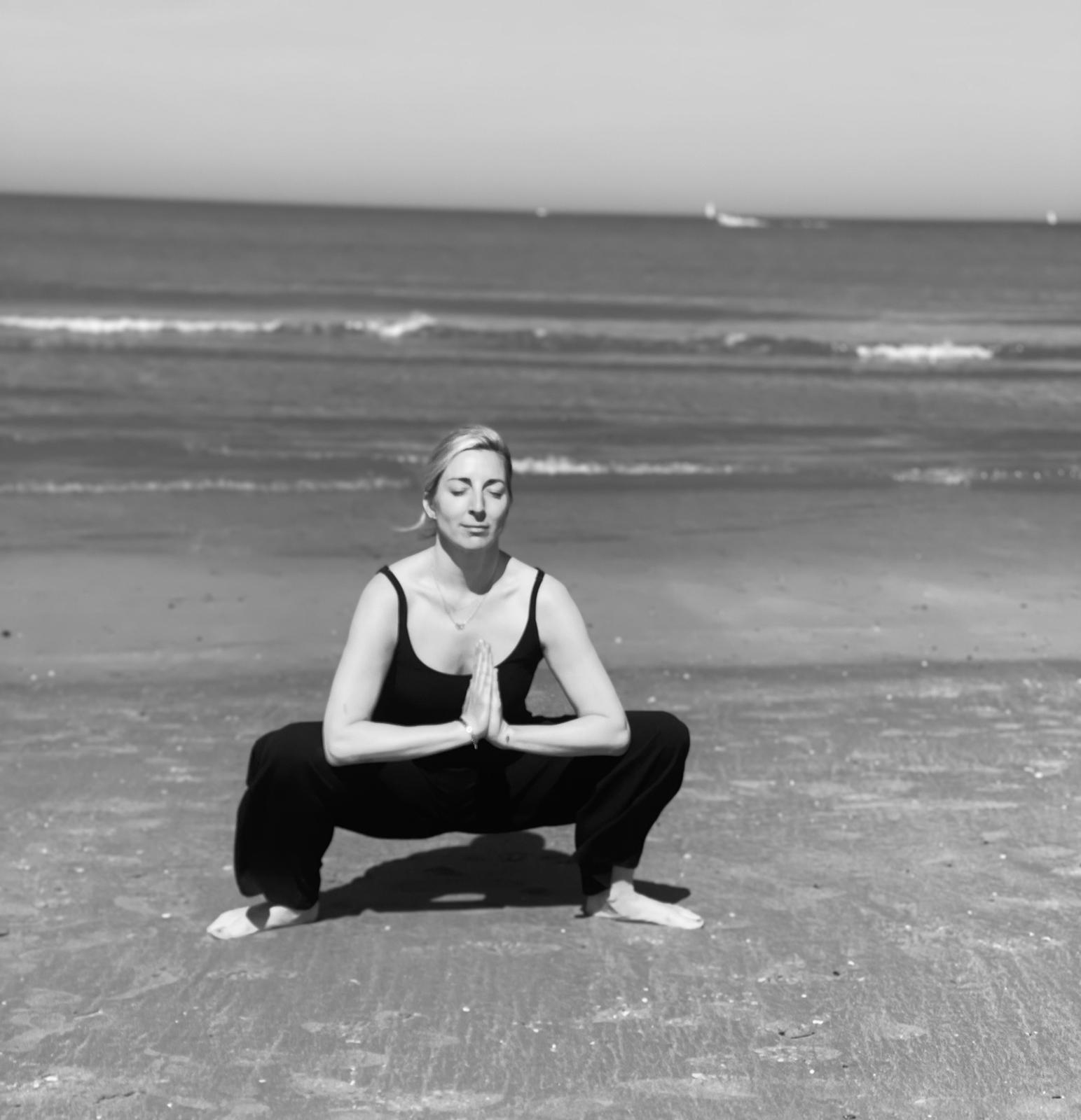 Yoga class in session